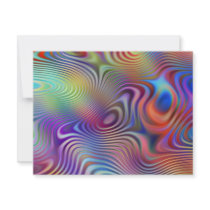 abstract rings pattern invitations
