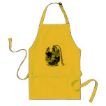 Abstract Robot Head Retro Colors Apron
