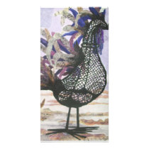 Abstract rooster photo cards by poppart Abstract rooster photo cards