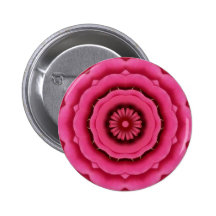 Abstract Rose Button