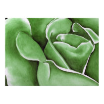 Abstract Rose in Oil - Green posters by withanf Abstract Rose in Oil - Green posters