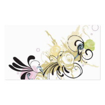 Abstract rose Profile Card business cards by coconutpie Abstract rose Profile Card business cards