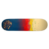 Abstract Rose Skateboard Deck