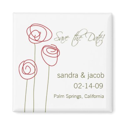 Abstract Roses- Personalize it! Refrigerator Magnets by DioSelina