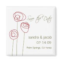 Abstract Roses- Personalize it! magnets