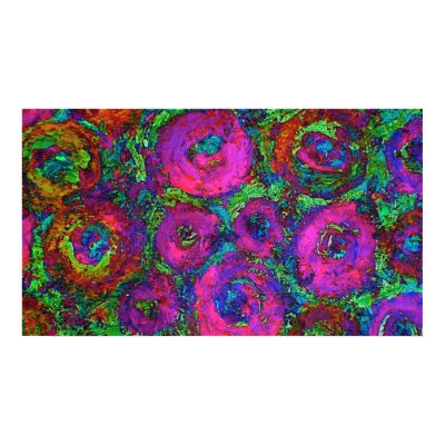 Abstract Roses Poster by INTHEPRESENT