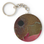 Abstract Rusted through Key Chain