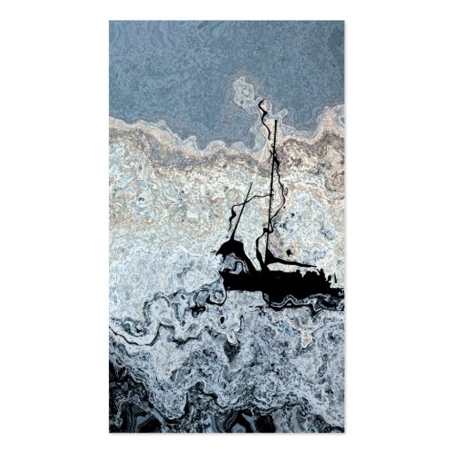Abstract Sailboat Business Card