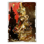 Abstract Saraswati Greeting Card