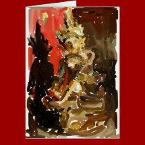 Abstract Saraswati cards by Wonderlane Abstract Saraswati cards