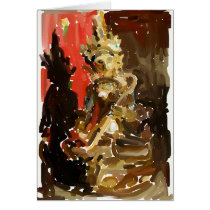 Abstract Saraswati cards