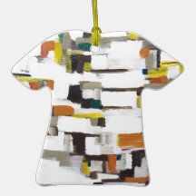 Abstract Satellite View of New York City Ornament