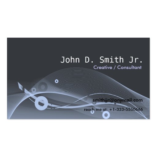 Abstract Scape Business Card Templates (front side)