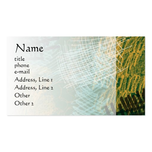 Abstract Scribbles Business Cards (back side)