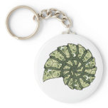 Abstract Sea Shell-001 Keychains