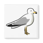 Abstract Seagull Fridge Magnets