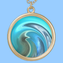 Abstract Seahorse Necklace necklaces