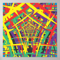Abstract shapes print