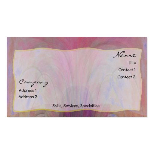 Abstract Silk Scarf Business Card (front side)