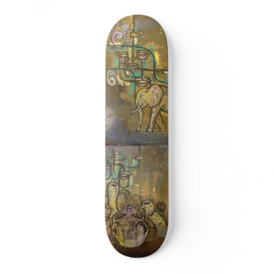 Abstract Custom Skate Board by ky_baker
