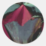 Abstract Skew Colors Round Sticker