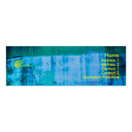 abstract - skinny business card