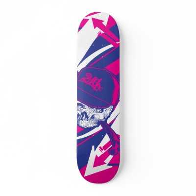 Abstract Skull Skateboard Decks by twentyoneg