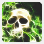 Abstract skull sticker