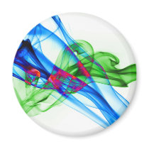 Abstract Smoke Art Photography Refrigerator Magnet