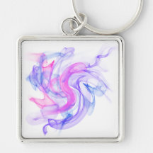 Abstract  Smoke on the Water Key Chain