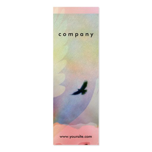 Abstract Soaring Hawks Business Card (front side)