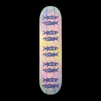 Abstract Soft Rainbow Colors skateboards