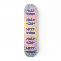Abstract Soft Rainbow Colors skateboards by SherryHolderHunt Abstract Soft Rainbow Colors skateboards