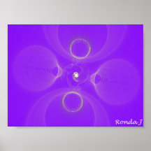 Abstract Sound Waves Print