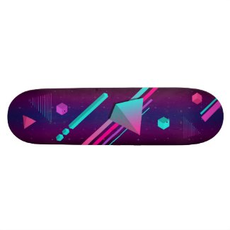 Abstract Space skateboard