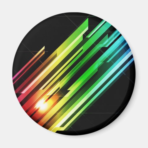 Abstract Spectrum 45 Refrigerator Magnet