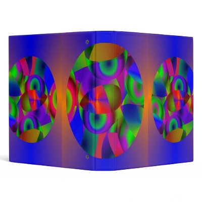 Abstract Spheres Vinyl Binder by JudyMarisaEclecticCo