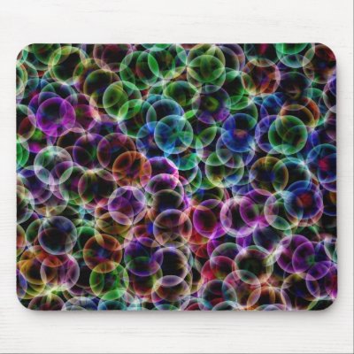 Abstract spheres mouse pad by darrenwhi