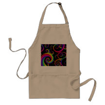 Abstract - Spirals - Inside a clown Aprons