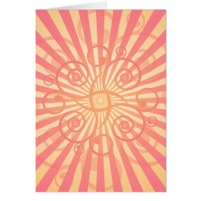 Abstract Spirals & Lines: Vector Style: Greeting Card by spiritswitchboard