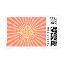 Abstract Spirals & Lines: Vector Style: postage