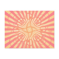 Abstract Spirals & Lines: Vector Style: postcards