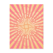 Abstract Spirals & Lines: Vector Style: postcards