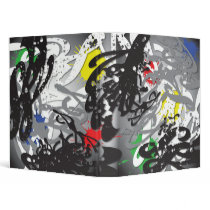 Abstract Splatter Black binders