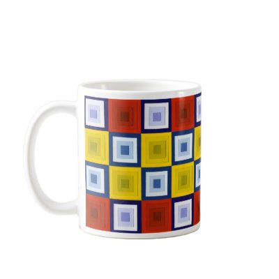 Abstract Squares Mug by PattiJAdkins