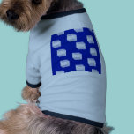 Abstract Squares on Blue pet clothing