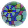 Abstract stained glass Chameleon eye Stickers