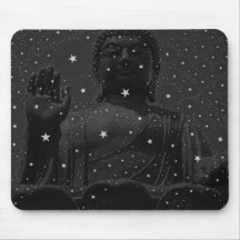 abstract star constellations Praying Buddha Zen Mouse Pad