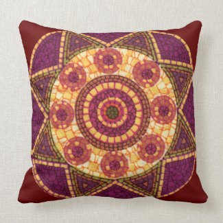 Abstract Star Mosaic Pillows