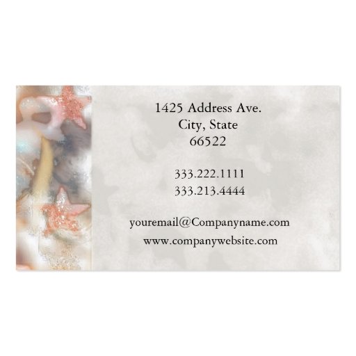 Abstract Stars Business Card (back side)